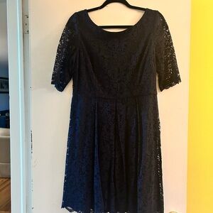 Navy Lace Bridesmaid Dress